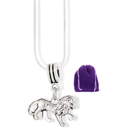 Lion Charm Necklace with Stainless Steel Snake Chain