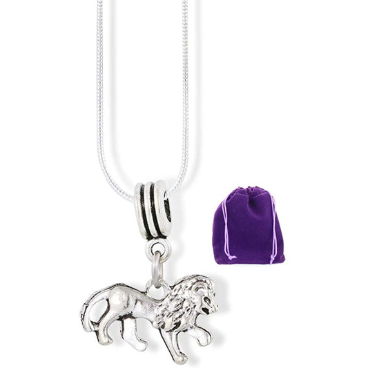 Lion Charm Necklace with Stainless Steel Snake Chain