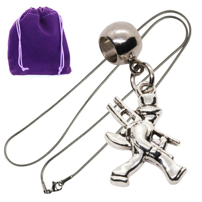 Handyman Charm Necklace with Stainless Steel Snake Chain