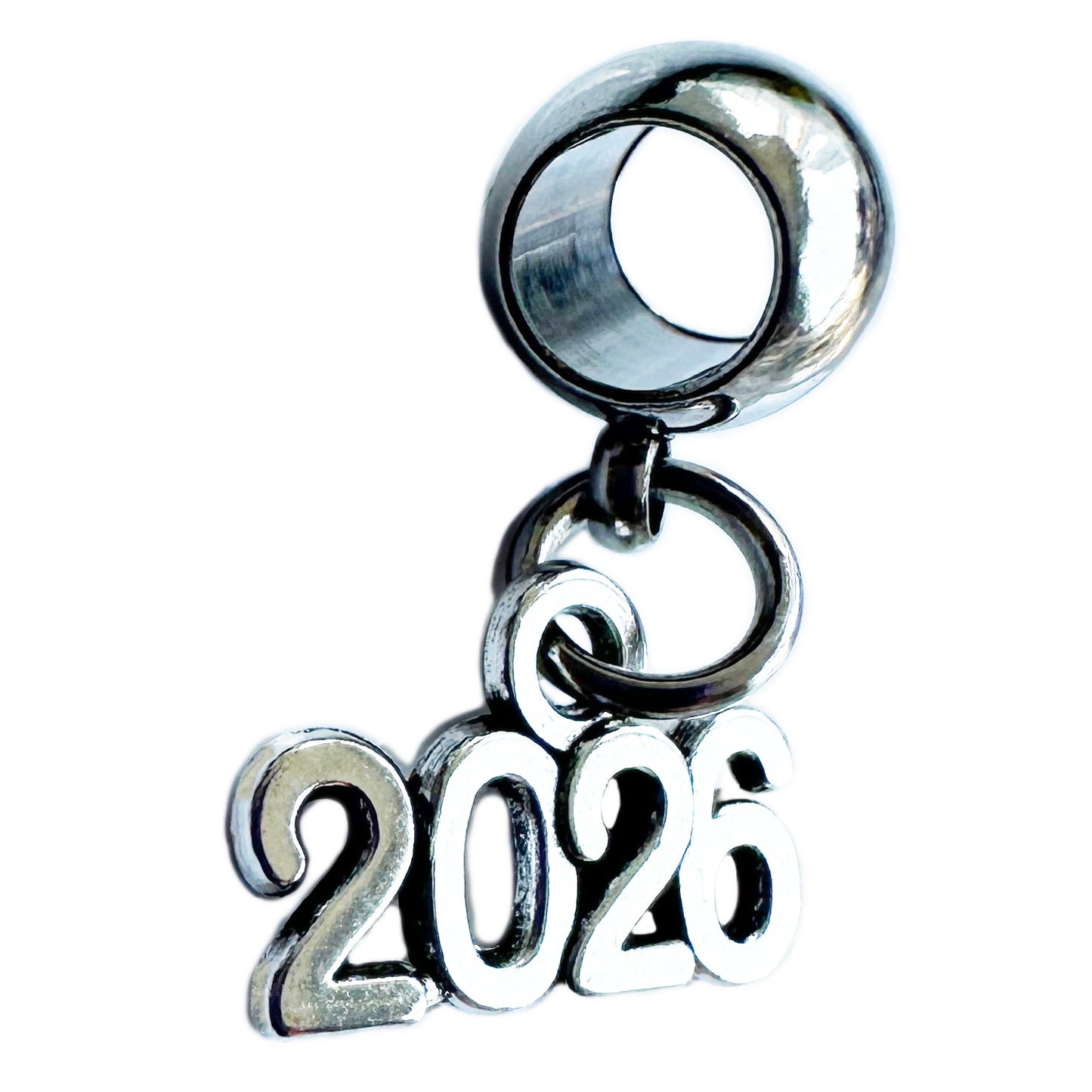 Class of 2026 Charm - Graduation 2026 - Elegant Stainless Steel Connector with Metal Alloy Graduation Charm, Ideal for 2026 Graduation Keepsake and Senior Class 2026 Charms