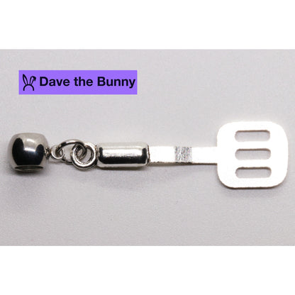Mini Spatula Charm Necklace with Stainless Steel Snake Chain