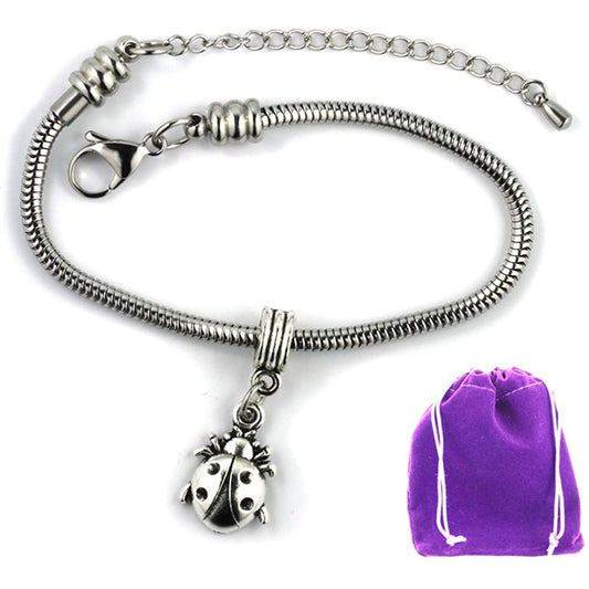 Lady Bug Charm Bracelet