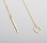 Emerald Park Jewelry Circle and Bar Lariat Y Style Necklace