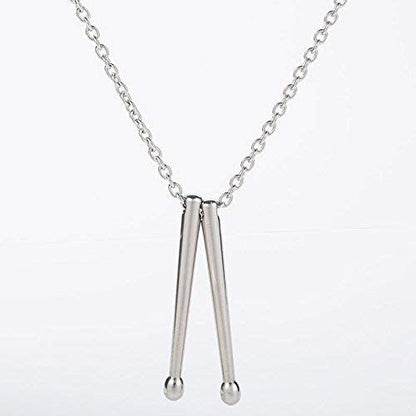 Drummer Necklace and Keychain | 100% Stainless Steel Drummer Gifts for Men a Great Drumline Necklace and Drum Major Charm makes Great Drummer Jewelry for Men and Women or Percussion Necklace for Men