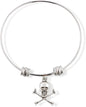 Skull and Bones Fancy Charm Bangle