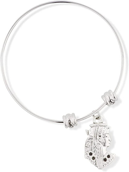 Egyptian Royalty Formal Head Dress Fancy Charm Bangle
