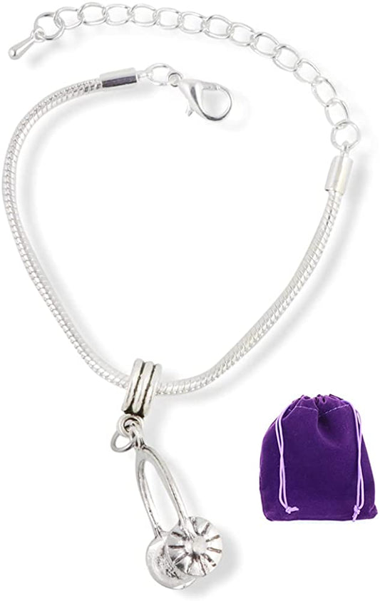 Headphones Snake Chain Charm Bracelet