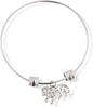 Lion Walking Fancy Charm Bangle