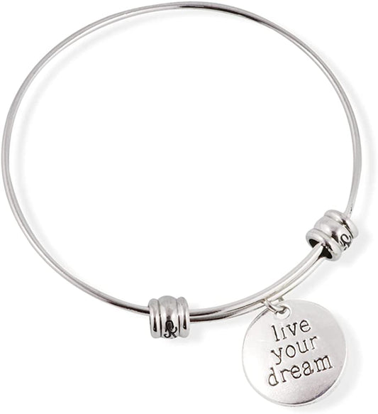 Live Your Dream Bracelet | Fancy Bangle