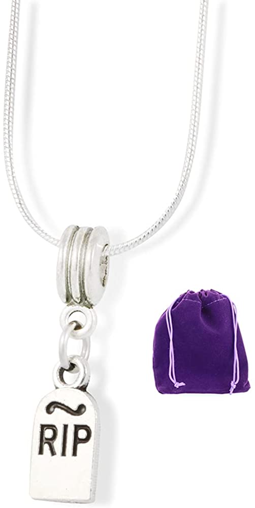 RIP Charm Snake Chain Necklace