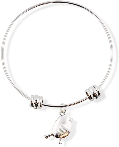 Fat Bird Fancy Charm Bangle