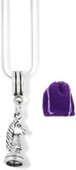 Emerald Park Jewelry Knight Chess Piece Charm Snake Chain Necklace