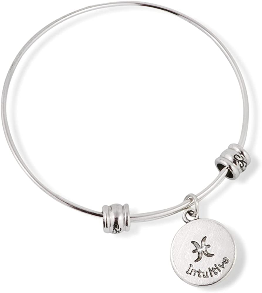Emerald Park Jewelry Pisces Horoscope Astrology Fancy Charm Bangle
