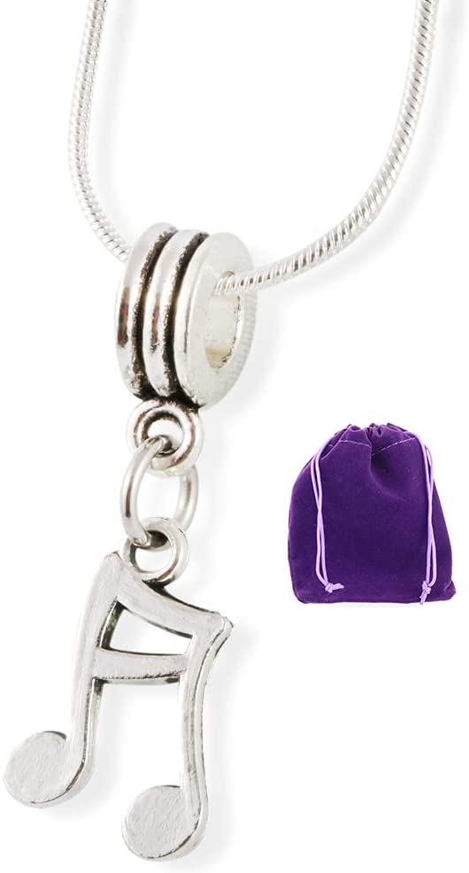 Emerald Park Jewelry Music Note Snake Chain Necklace