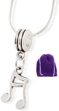 Emerald Park Jewelry Music Note Snake Chain Necklace