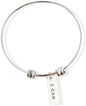 Emerald Park Jewelry I Can Bracelet | Inspirational Saying Fancy Charm Bangle