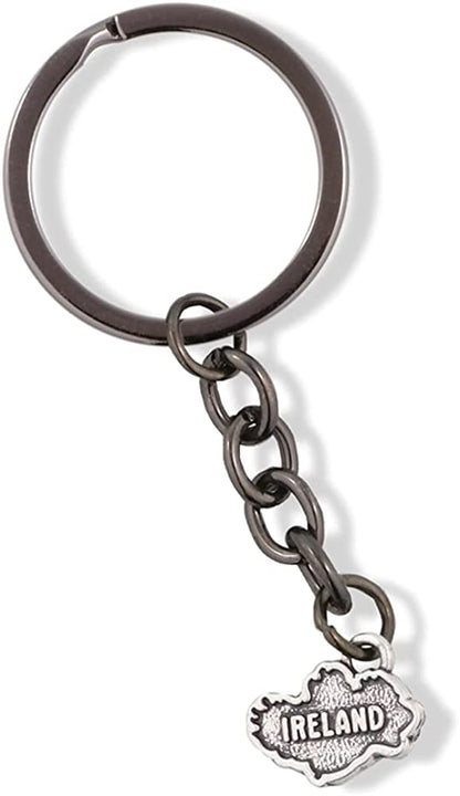 Ireland Gifts | Ireland Keychain Ireland Country Map Charm Keychain