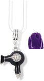Emerald Park Jewelry Hair Dryer Drier Charm Snake Chain Necklace