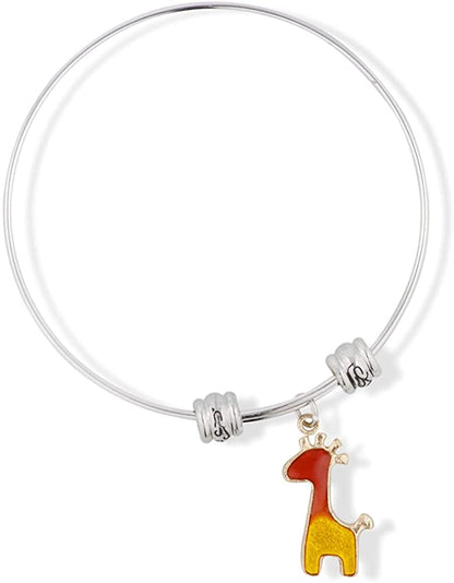 EPJ Giraffe with Four Horns and Tail Fancy Charm Bangle