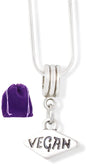EPJ Vegan Necklace | Vegan Charm Snake Chain Pendant