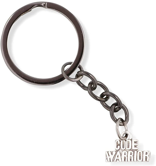 EPJ Code Warrior Programming Coding Charm Keychain