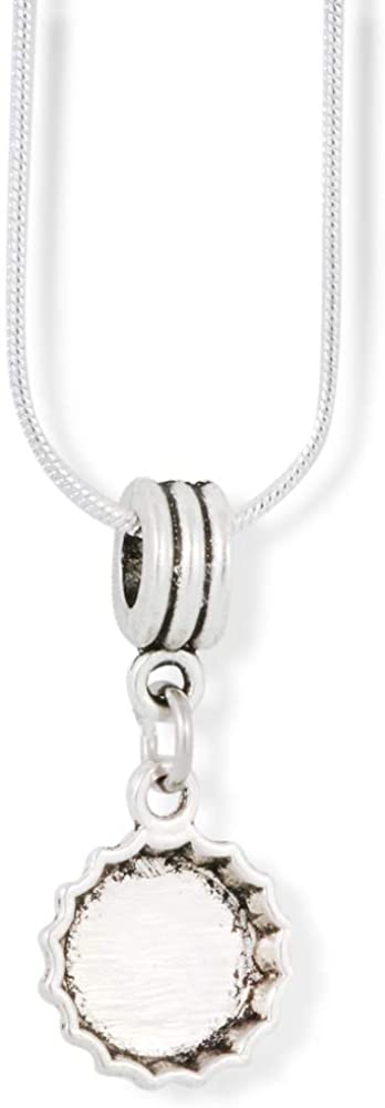 Beer Bottle Cap Necklace | Charm Snake Chain Pendant