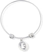 Dove Peace Symbol Fancy Charm Bangle