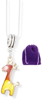 EPJ Giraffe with Four Horns and Tail Charm Snake Chain Necklace