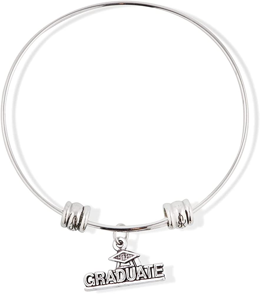 Graduate Fancy Charm Bangle