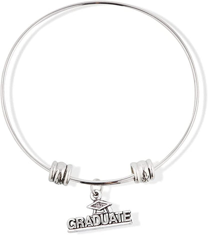 Graduate Fancy Charm Bangle