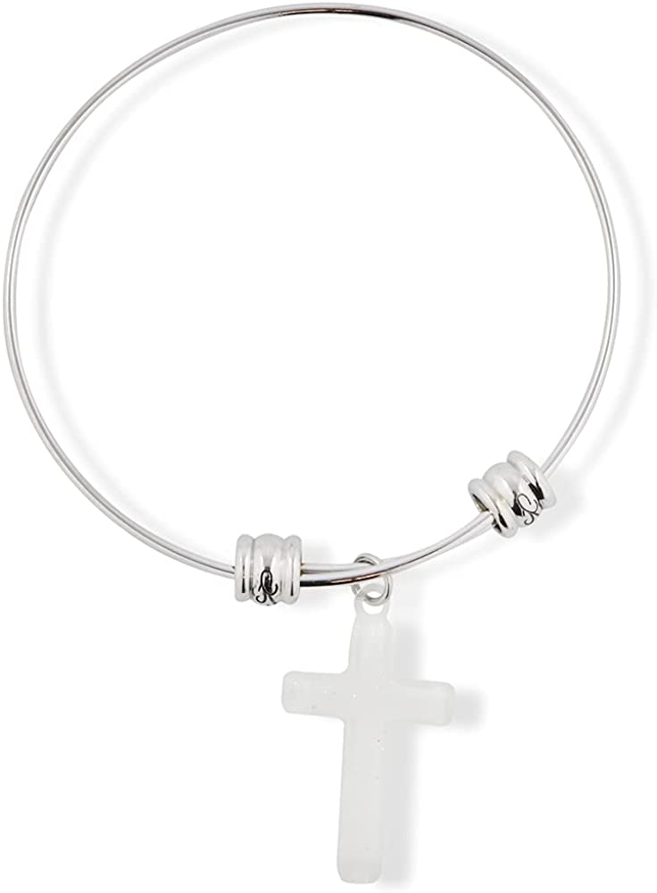 Emerald Park Jewelry Cross Plastic Fancy Charm Bangle
