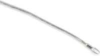 Emerald Park Jewelry American Flag Large Charm Snake Chain Necklace