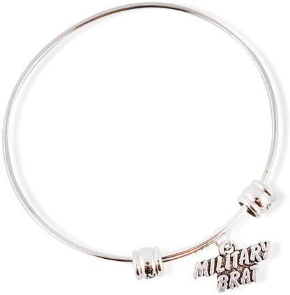 Emerald Park Jewelry Military Brat Fancy Bangle