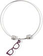 Eye Glasses Frame Fancy Charm Bangle