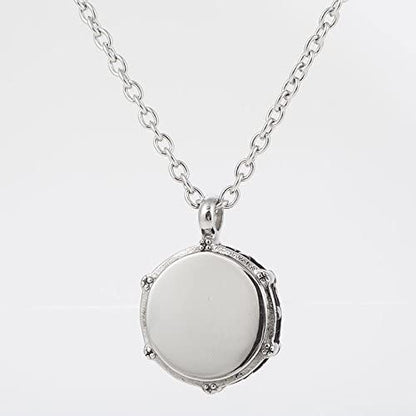 Drummer Necklace | A Stainless Steel Drum Necklace for the Best Drummer Ever and Drum Jewelry for Women a Great Gift for the Band Drummer or for Anyone that Loves Drumming