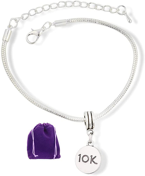 10k running Charm Snake Chain Bracelet