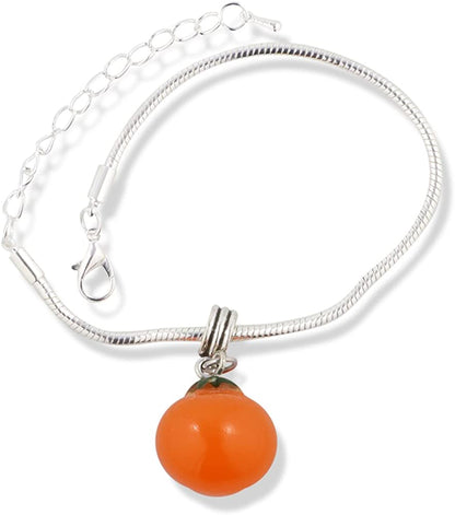 EPJ Tomato Snake Chain Charm Bracelet