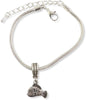 Emerald Park Jewelry Fish Bracelet | Parrot Fish Sea Life Stainless Steel Snake Chain Charm Bracelet
