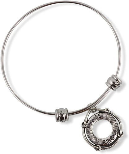 Life Ring Life Saver Floatation Device Fancy Bangle