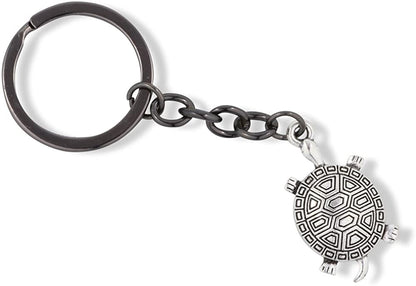 Emerald Park Jewelry Painted Turtle Dots for Eyes Four Toes Charm Keychain