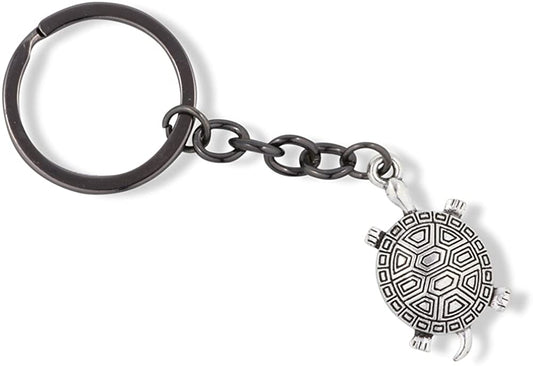 Emerald Park Jewelry Painted Turtle Dots for Eyes Four Toes Charm Keychain