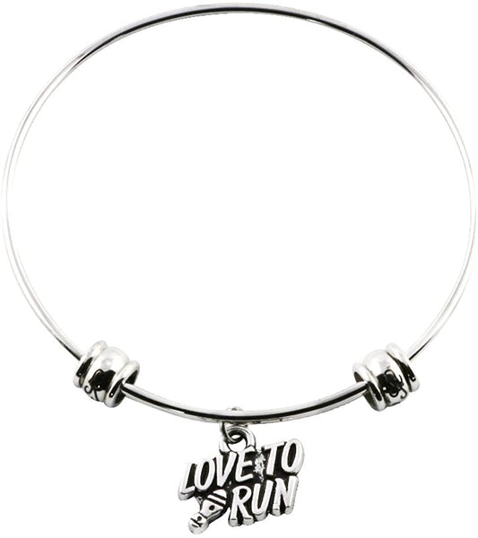 Emerald Park Jewelry Love to Run Fancy Bangle