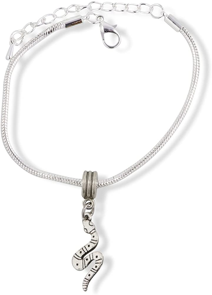 Emerald Park Jewelry Snake Bracelet | Stripes and Dots Snake Chain Charm Bracelet