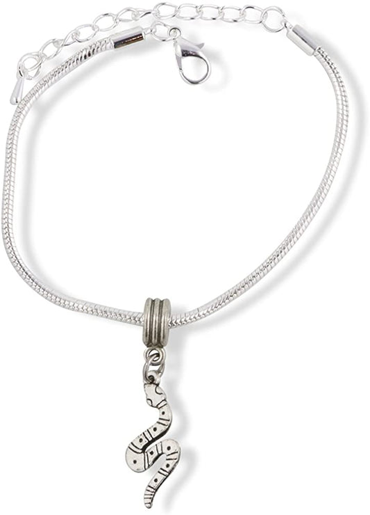 Emerald Park Jewelry Snake Bracelet | Stripes and Dots Snake Chain Charm Bracelet