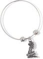 Great Britain England Country Map Fancy Charm Bangle