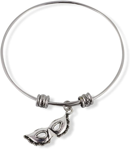 Emerald Park Jewelry Masquerade Party Mask Fancy Charm Bangle