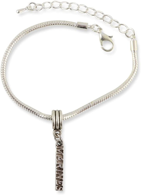 Emerald Park Jewelry Marines Snake Chain Charm Bracelet