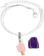 Emerald Park Jewelry Ice Cream Treat Snake Chain Charm Bracelet