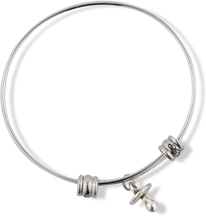 Emerald Park Jewelry Baby Soother Fancy Charm Bangle