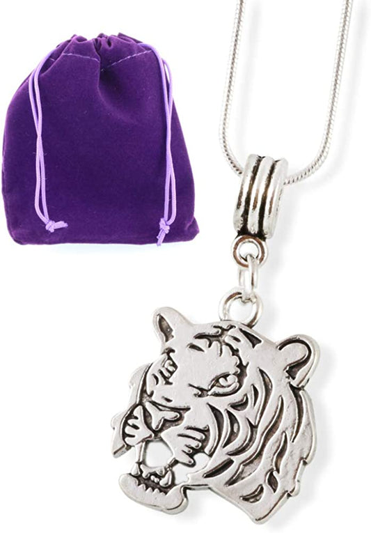 Emerald Park Jewelry Tiger Head Snake Chain Necklace